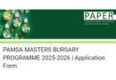 The Paper Manufacturers Association of South Africa (PAMSA) Masters in Chemical Engineering Bursary Programme: PAMSA Bursary